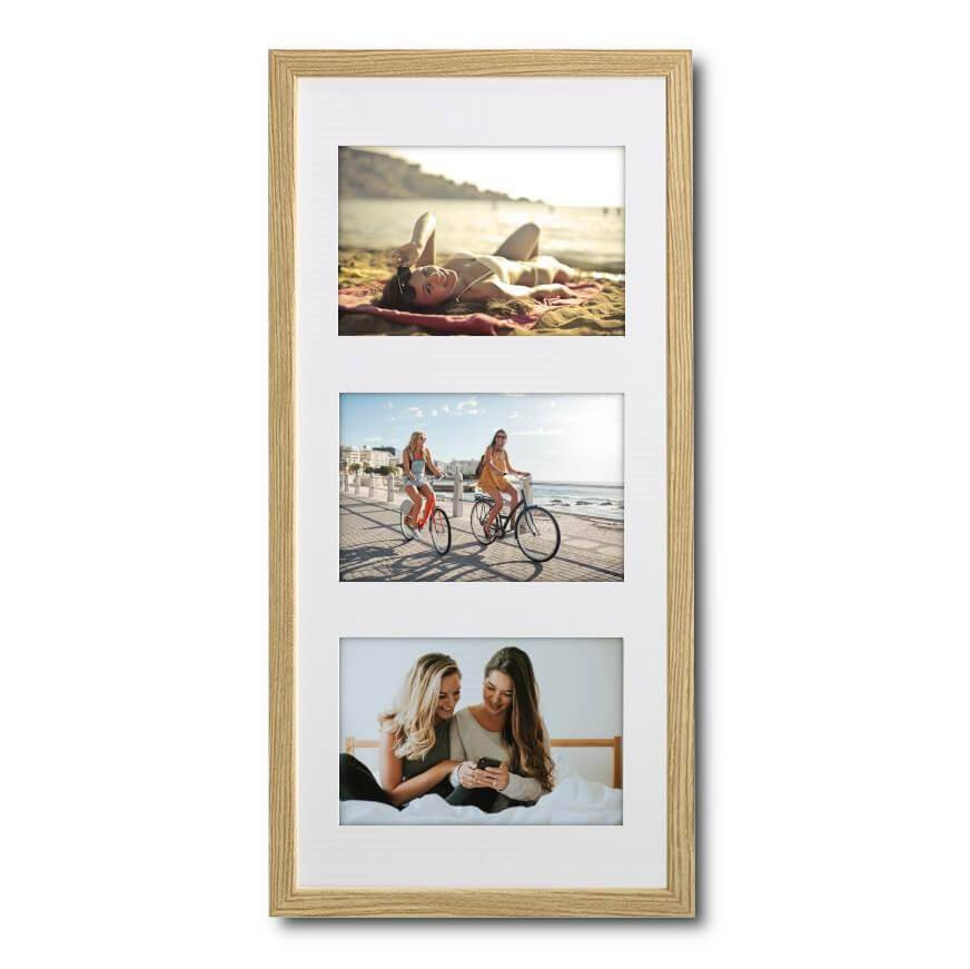 Ramka drewniana galeria passe-partout Natural 20x42 - kolor naturalne drewno