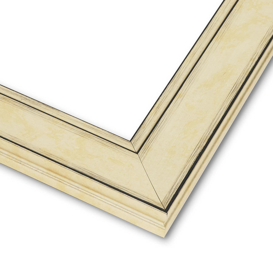 Rama do obrazów, zdjęć oraz plakatów na wymiar LUCA #3161. Nowoczesna, drewniana oprawa - holkiel, kolor jasne złoto
