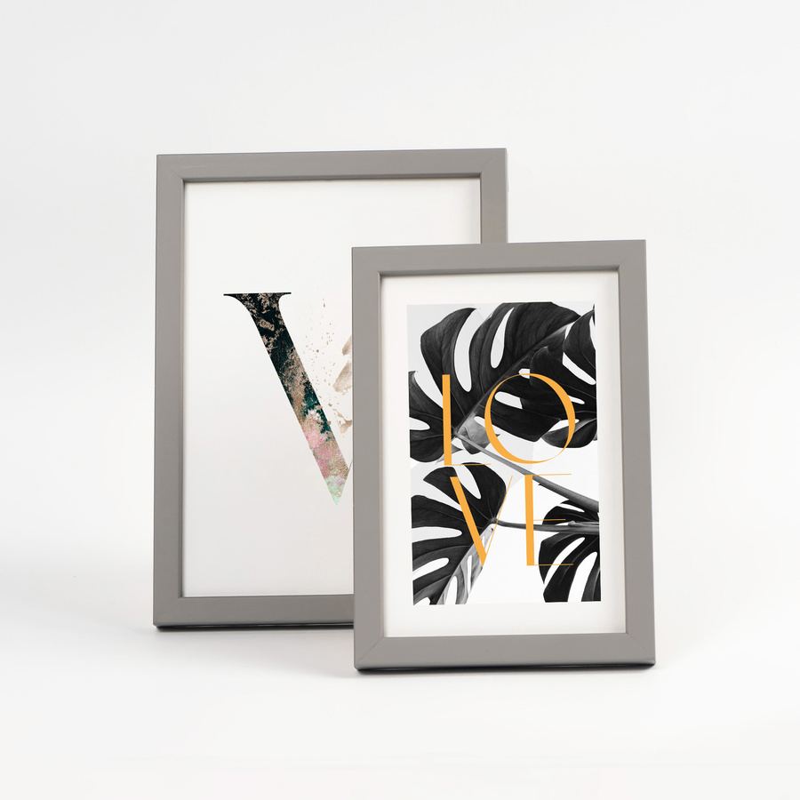 Zestaw ramek drewnianych PINIA 2690 PAK 5 szt. - kolor szary