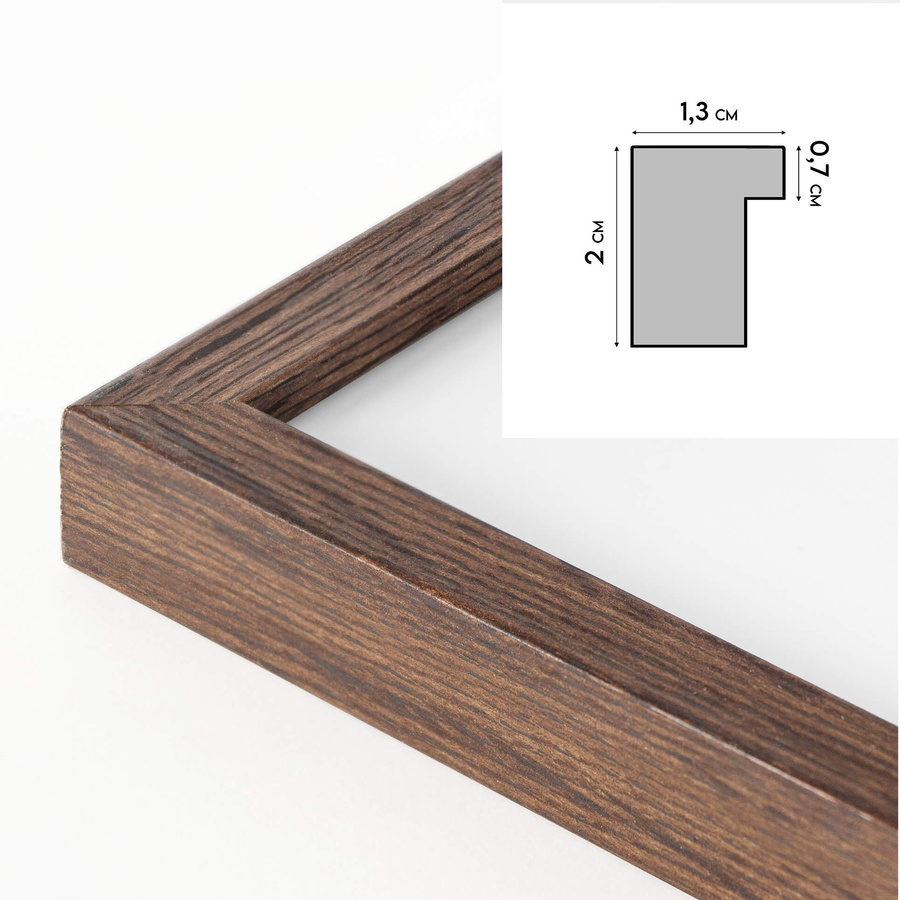 Ramka na zdjęcia w brązowym kolorze FDM 6 w rozmiarze 30x30 cm