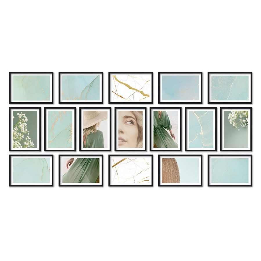 Zestaw ramek PINIA 2 GF0028 - galeria ramek na 17 zdjęć