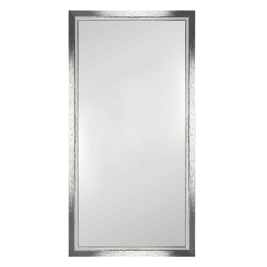 Lustro prostokątne w srebrnej ramie 70x137 cm