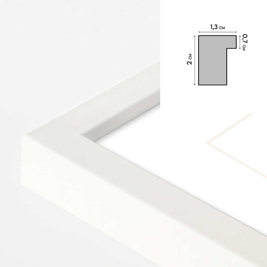 Foto galeria 40x50 cm na 8 zdjęć o wymiarach 10x10 cm 10x15 cm 15x21 cm biała