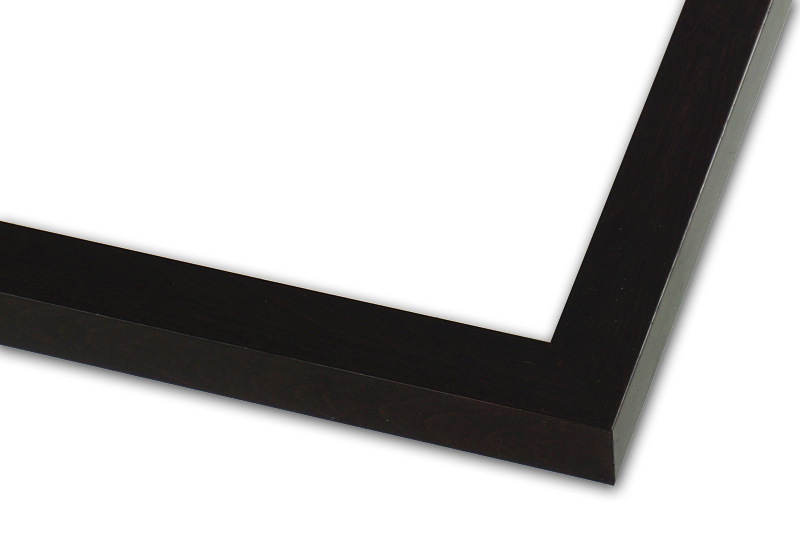 Rama do obrazów, zdjęć oraz plakatów na wymiar LUCA #1835. Wysoka nowoczesna, drewniana oprawa - klocek kolor wenge