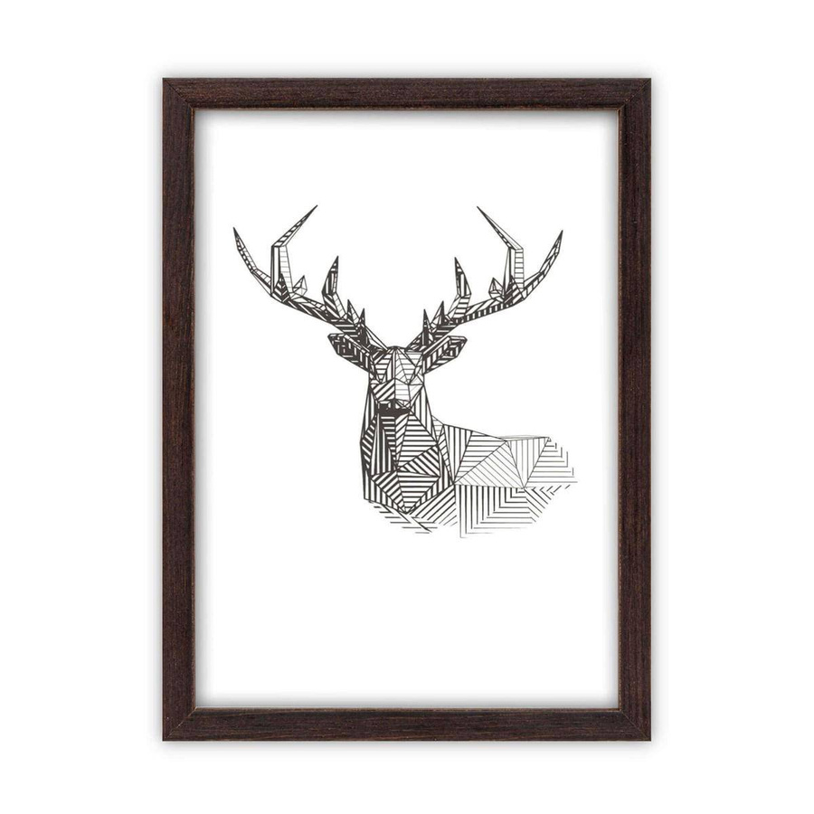 Galeria ścienna PINIA 4 GF0002. Zestaw brązowych ramek na ścianę