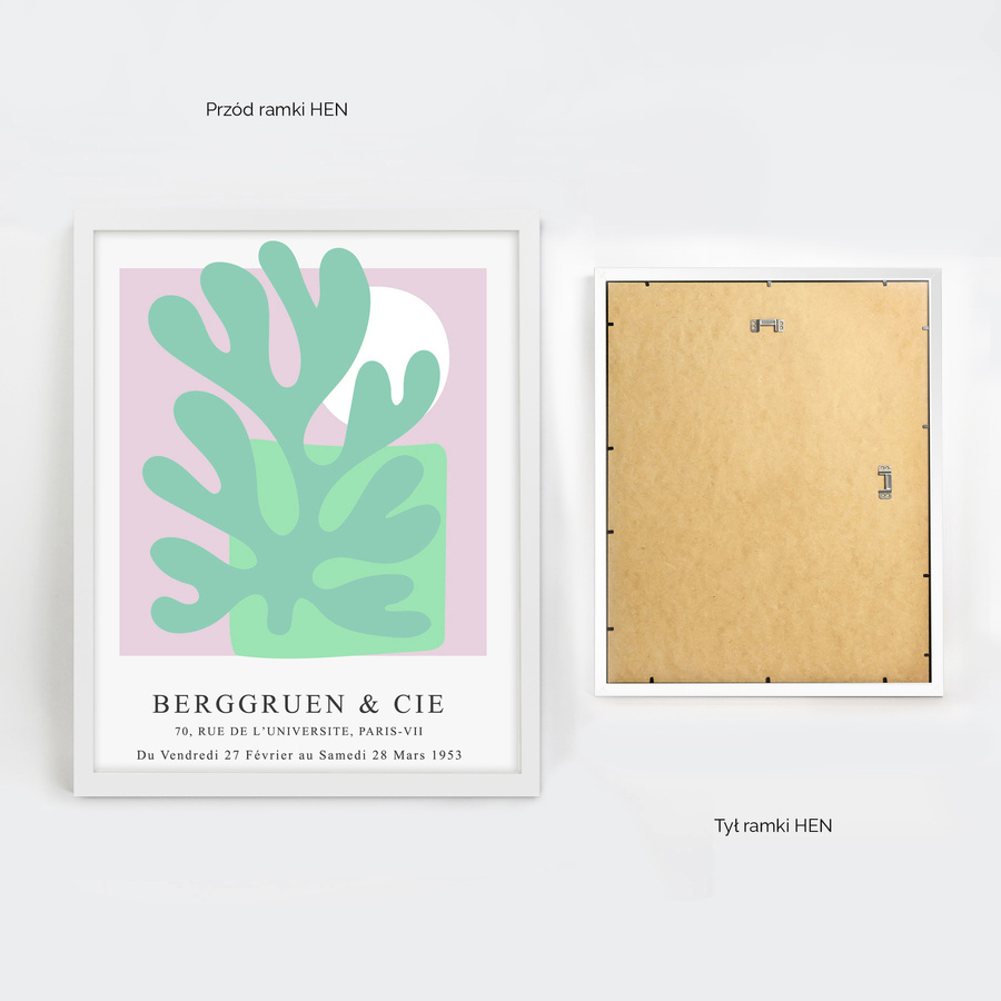 Biała ramka na zdjęcia w rozmiarze 40x50 cm