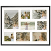 Foto galeria 40x50 cm na 7 zdjęć o wymiarach 10x10 cm 10x15 cm 15x21 cm czarna