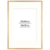 Ramka 70×100 cm w złotym kolorze z passe-partout przeznaczonym na zdjęcia 50×70 cm.