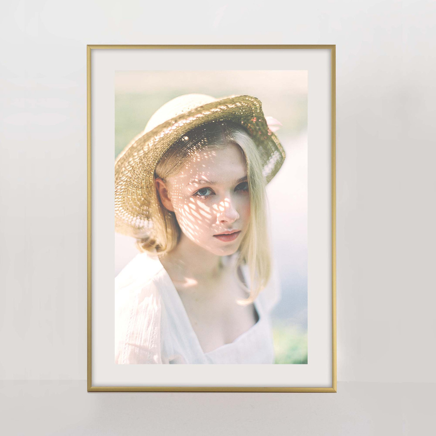 Ramka aluminiowa ROYALL Złota 50x70 cm