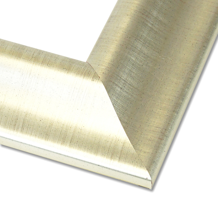 Rama do obrazu i lustra na wymiar LUCA #2076. Szeroka fala srebro szampańskie