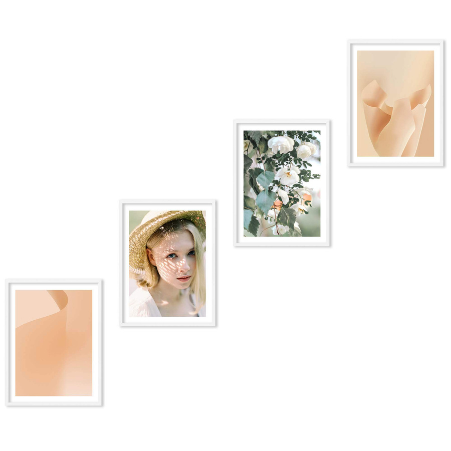 Zestaw ramek PINIA 1 GF0034 R - galeria ramek na 4 zdjęcia