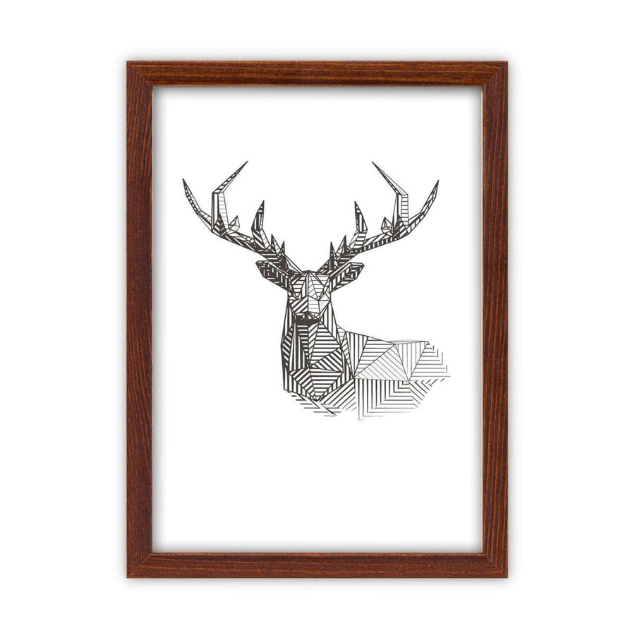 Galeria ścienna PINIA 3 GF0002. Zestaw brązowych ramek na ścianę