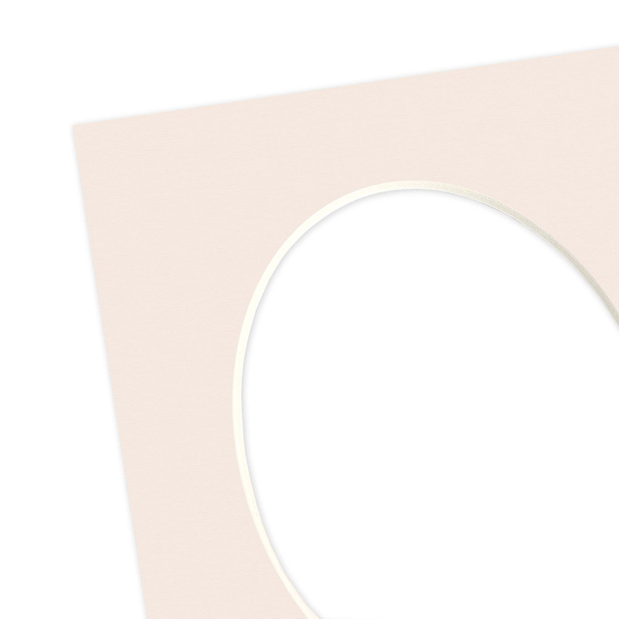 Passe partout 10x15 (6x9) OWAL BEŻOWE POWDER - LUCA Q5205