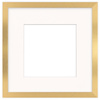 Złota ramka z passe partout na zdjęcia w rozmiarze 30x30 cm z okienkiem passe partout 20x20 cm