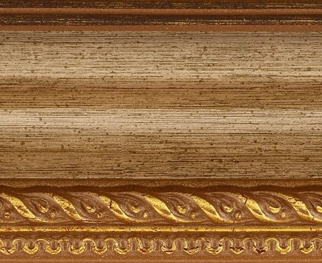 Rama do obrazów, zdjęć, plakatów oraz luster na wymiar LUCA #765. Klasyczna ozdobna, drewniana oprawa - kolor srebrno złoty