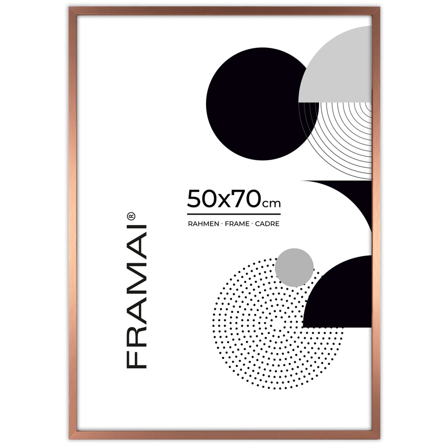 Miedziana ramka na zdjęcia LUX M w rozmiarze 50x70 cm