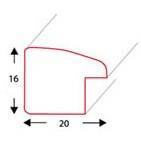 Ramka drewniana ISPANI 2002, szlachetna fotoramka na zdjęcia, plakaty lub obrazy - kolor srebrny antyczny