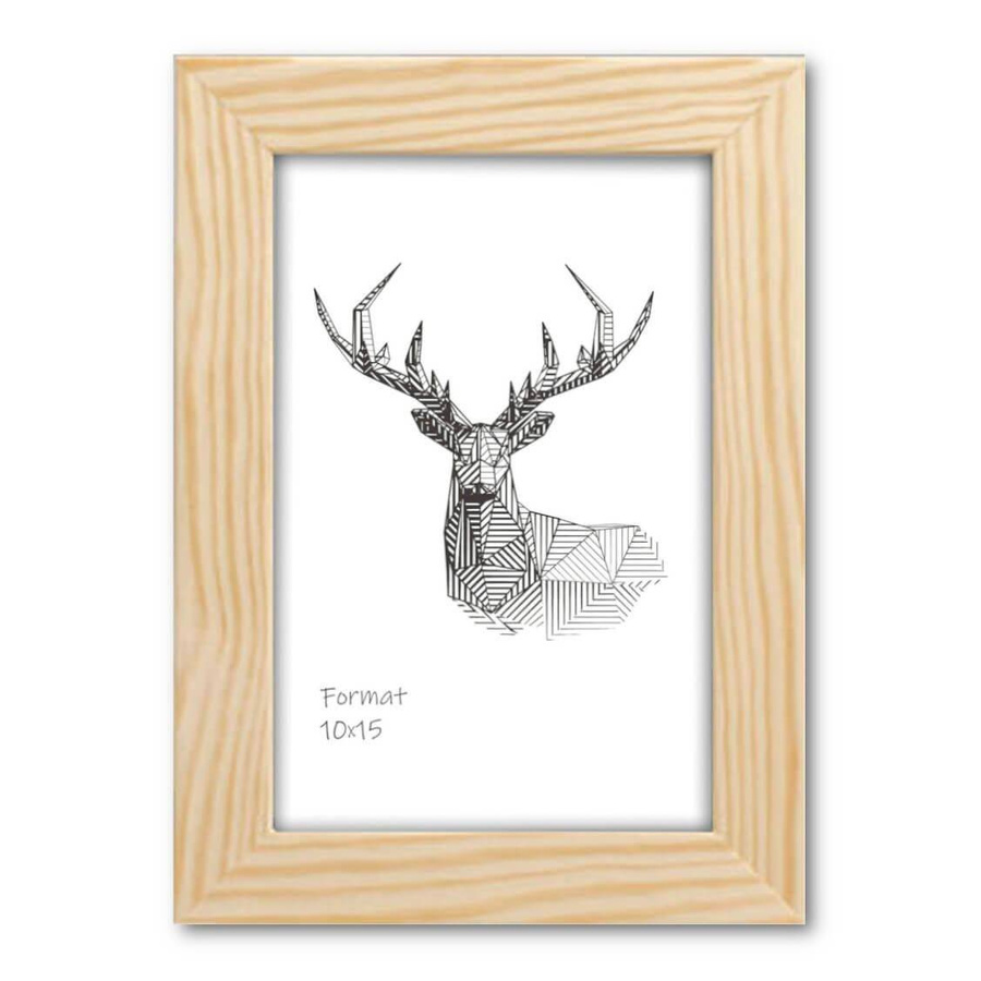 Ramka z drewna surowego CRUDO 1703, prosta i naturalna fotoramka na zdjęcia, plakaty lub rysunki