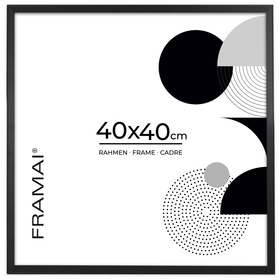 Czarna ramka na zdjęcia  w rozmiarze 40x40 cm