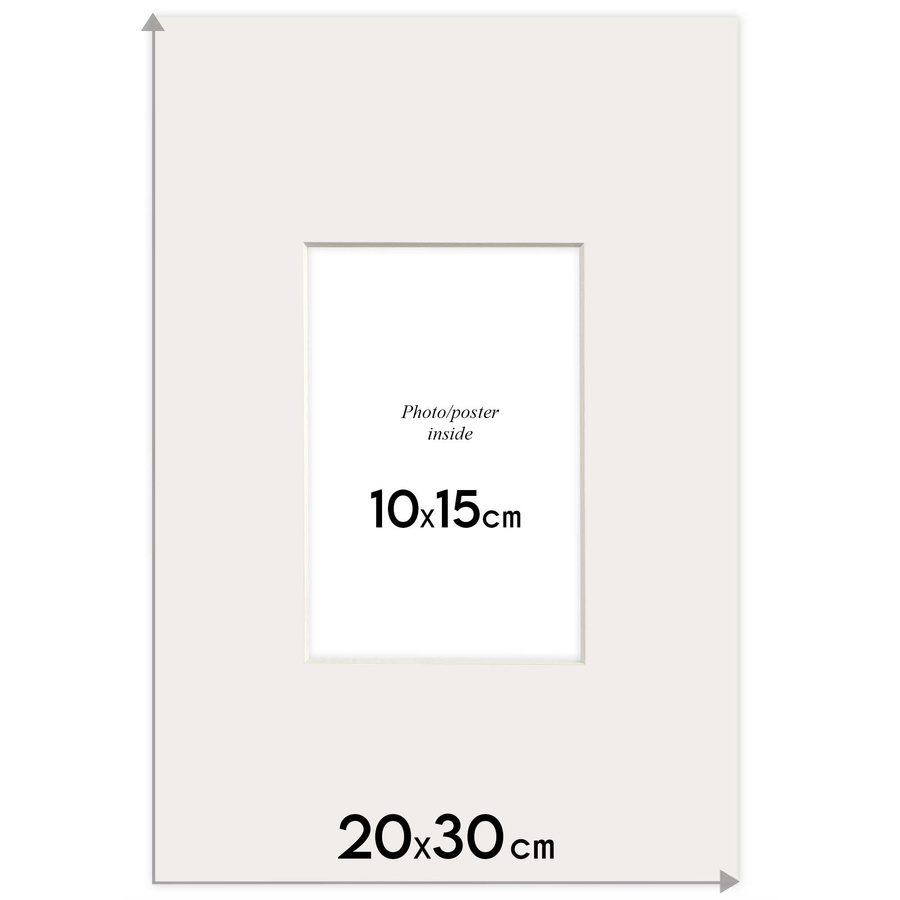 Passe partout 20x30 (10x15) CZARNE BLACK LUCA Q5801