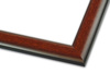 Rama do obrazów, zdjęć, plakatów oraz luster na wymiar LUCA #151. Prosta klasyczna, drewniana oprawa - kolor brązowy