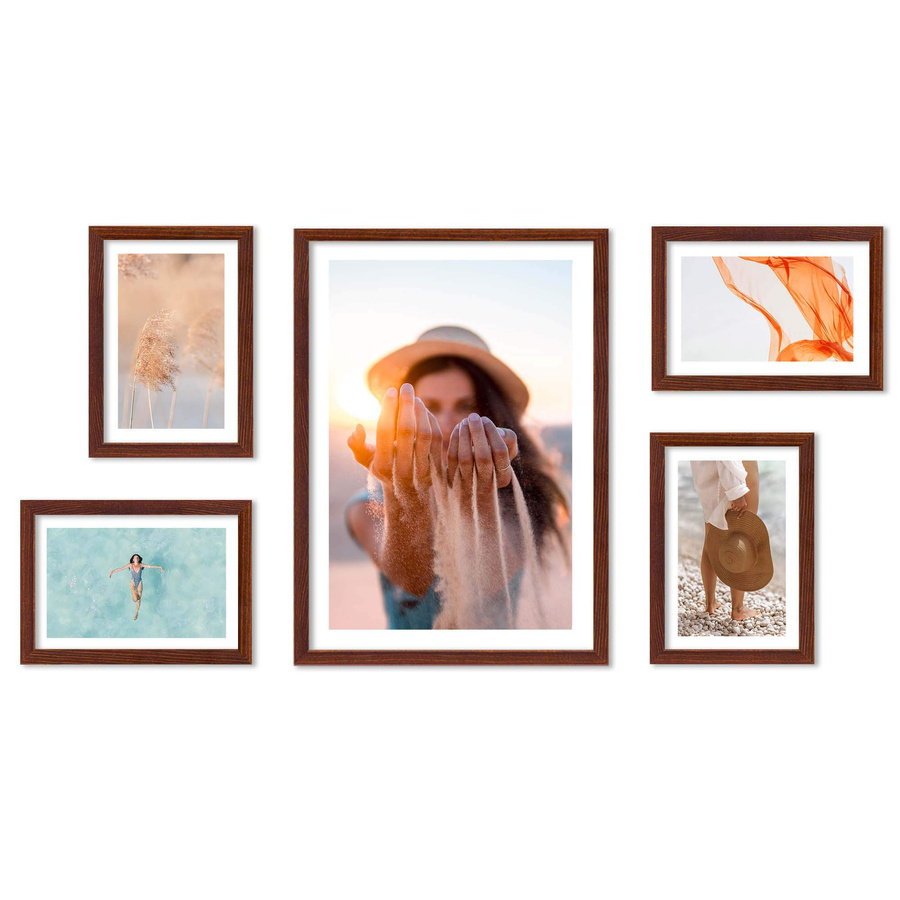 Zestaw ramek PINIA 3 GF0045 - galeria ramek na 5 zdjęcia