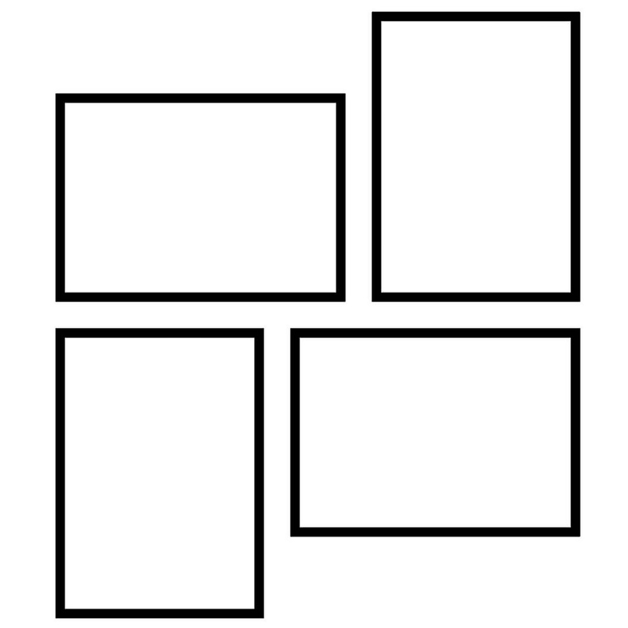 Zestaw ramek PINIA 1 GF0044 - galeria ramek na 4 zdjęcia