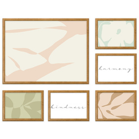 Galeria ścienna PRESTO 3 GF0002. Zestaw naturalnych ramek na ścianę