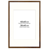 Brązowa ramka z passe partout na zdjęcia w rozmiarze 40x60 cm z okienkiem passe partout 30x40 cm