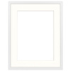 Biała ramka z passe partout na zdjęcia w rozmiarze 40x50 cm z okienkiem passe partout 30x40 cm