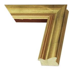 Rama do luster, obrazów na blejtram, krosno na wymiar LUCA #2400. Klasyczna drewniana oprawa - sima kolor złoto drapane