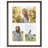 Foto galeria 30x40 cm na 3 zdjęcia o wymiarach 10x15 cm 15x21 cm brązowa