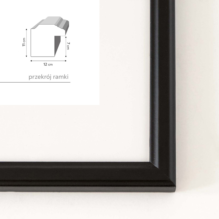 Galeria ścienna PRESTO 2 GF0002. Zestaw czarnych ramek na ścianę