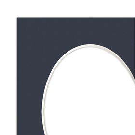 Passe partout 10x15 (6x9) OWAL GRANATOWE NAVY - LUCA Q5403