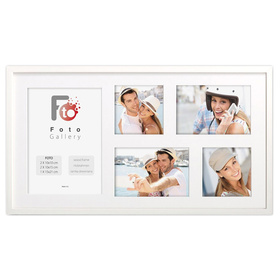 Ramka drewniana galeria passe-partout White 27x50 - kolor biały