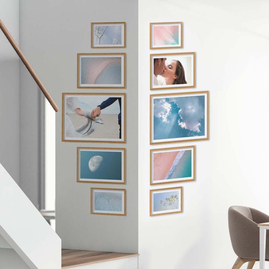 Zestaw ramek PINIA 00 GF0040 - galeria ramek na 10 zdjęć