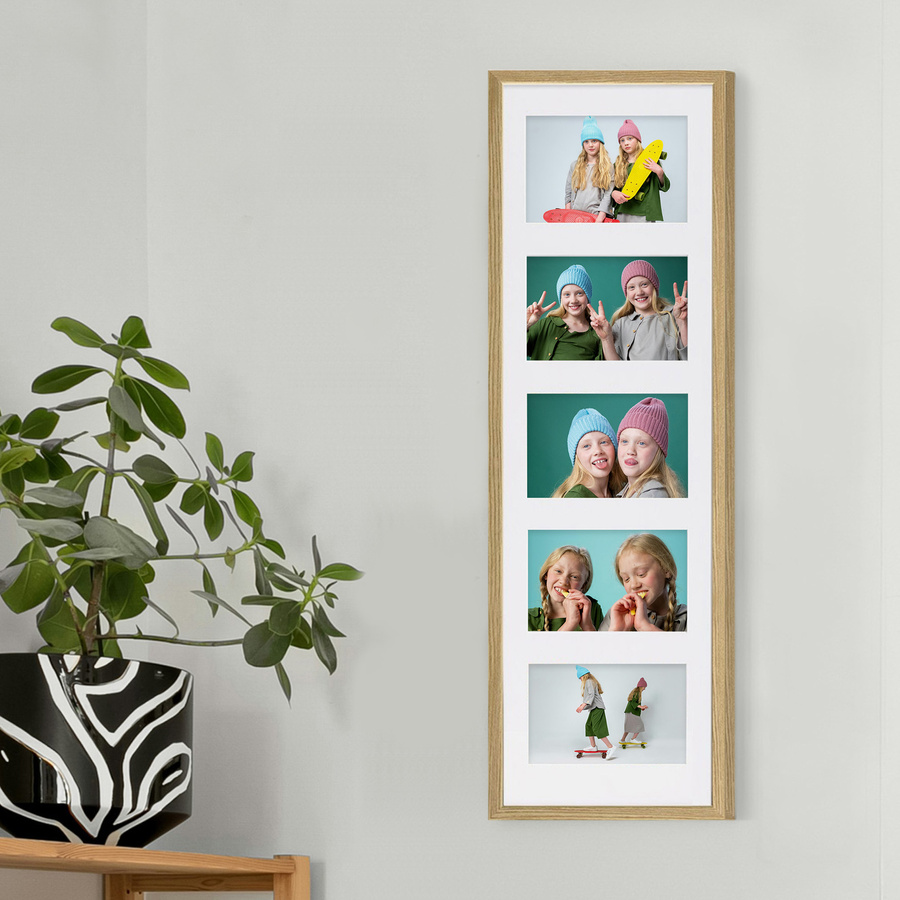 Ramka drewniana galeria passe-partout Natural 23x81 - kolor naturalne drewno