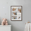Foto galeria 30x40 cm na 5 zdjęcia o wymiarach 10x15 cm w brązowy kolorze
