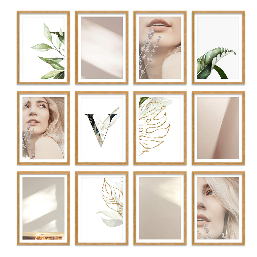 Zestaw ramek PINIA 00 GF0021 - galeria ramek na 12 zdjęć