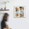 Foto galeria 50x50 cm na 5 zdjęć o wymiarze 15x21 cm kolor dębowy
