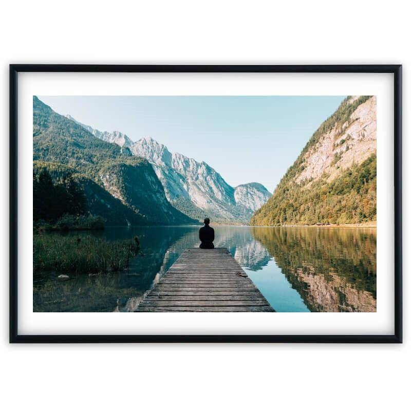 Ramka ALU F 2 czarna 21x30 cm