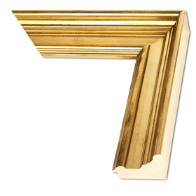 Rama do obrazów, zdjęć, plakatów oraz luster na wymiar LUCA #3056. Klasyczna oprawa - kolor złoty