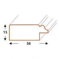Ramka drewniana MUFFO 2110, szlachetna fotoramka na zdjęcia, plakaty lub obrazy - kolor brązowy, złoty pasek
