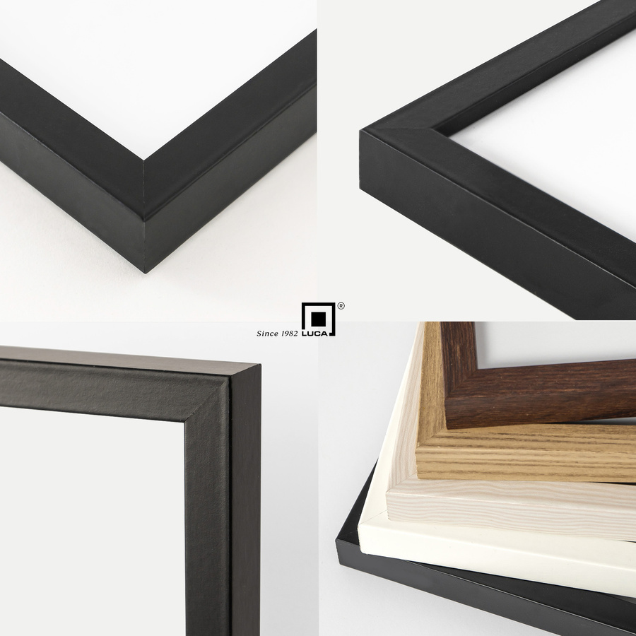 Zestaw 5 czarnych ramek na zdjęcia FDM 2 w rozmiarze 15x21 cm