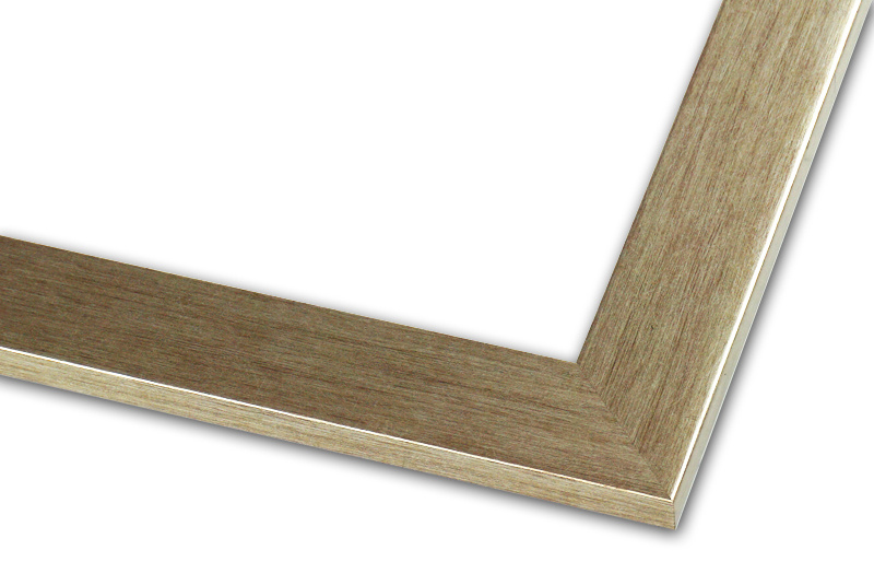 Rama do obrazów, zdjęć, plakatów oraz luster na wymiar LUCA #1315. Nowoczesna, drewniana oprawa -kolor szary srebro przecier