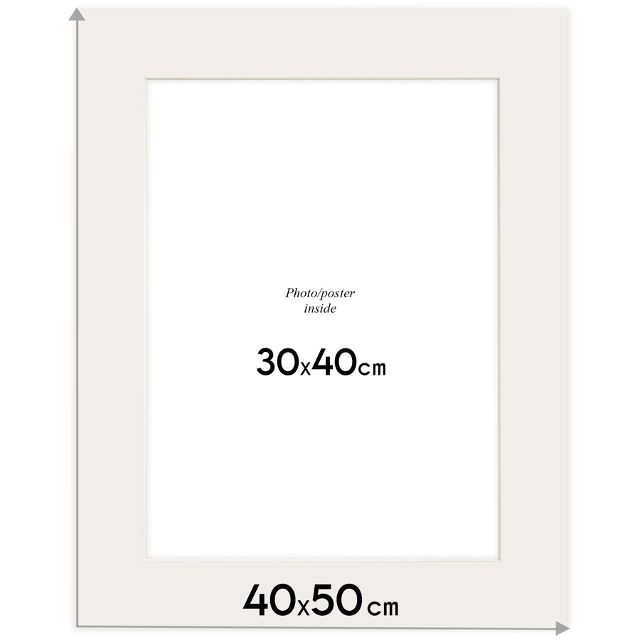 Passe partout 40x60 (30x40) GRANATOWE NAVY - LUCA Q5403