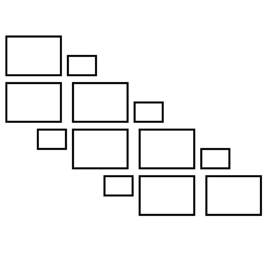 Zestaw ramek PINIA 2 GF0032 L- galeria ramek na 12 zdjęć