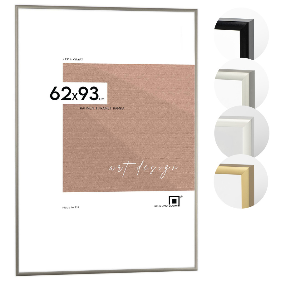 Ramka aluminiowa ROYALL Srebrne 62x93 cm