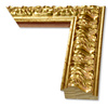 Rama do obrazów, zdjęć, luster na wymiar LUCA #2548. Szlachetna z ornamentem, drewniana oprawa - holenderka, kolor złoty