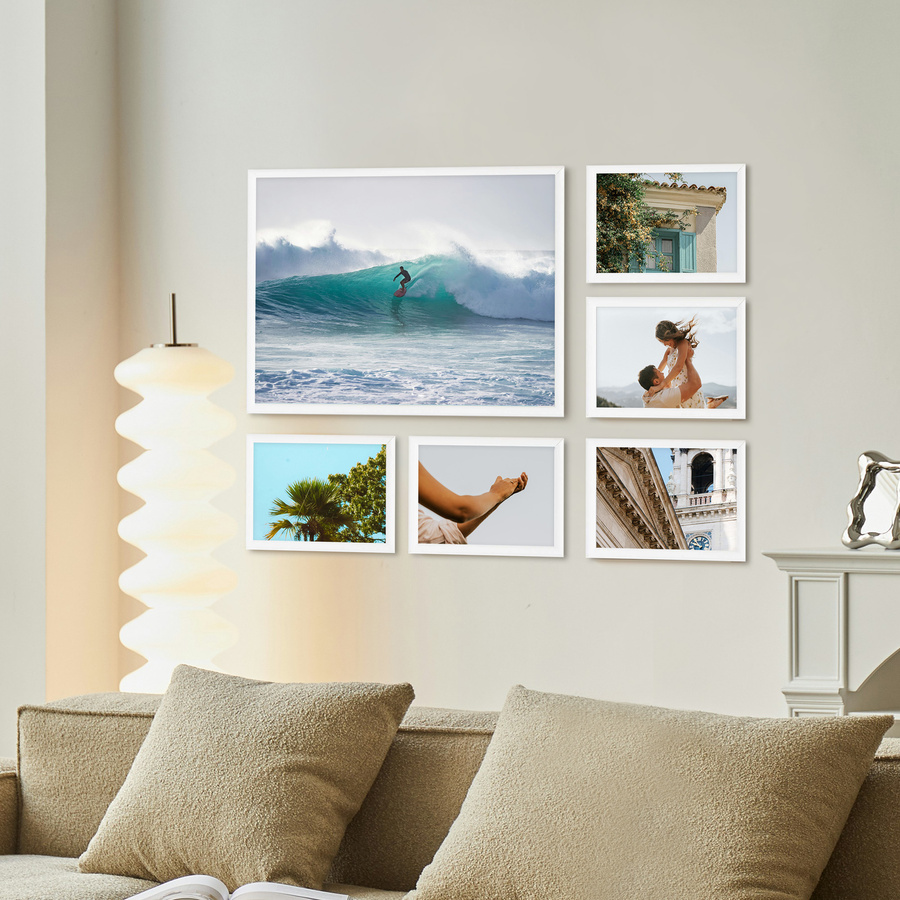 Zestaw białych ramek galeria HIT 01 GF0002